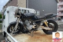 写真：バイク廃車　浜松市南区青屋　SRX600 長期放置さび錆　不動車