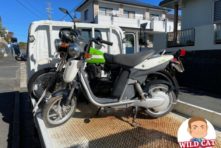 写真：磐田市緑ヶ丘　バイク引き取り　電動スクーター　バッテリーダメ　出張引き取り一切無料で対応です
